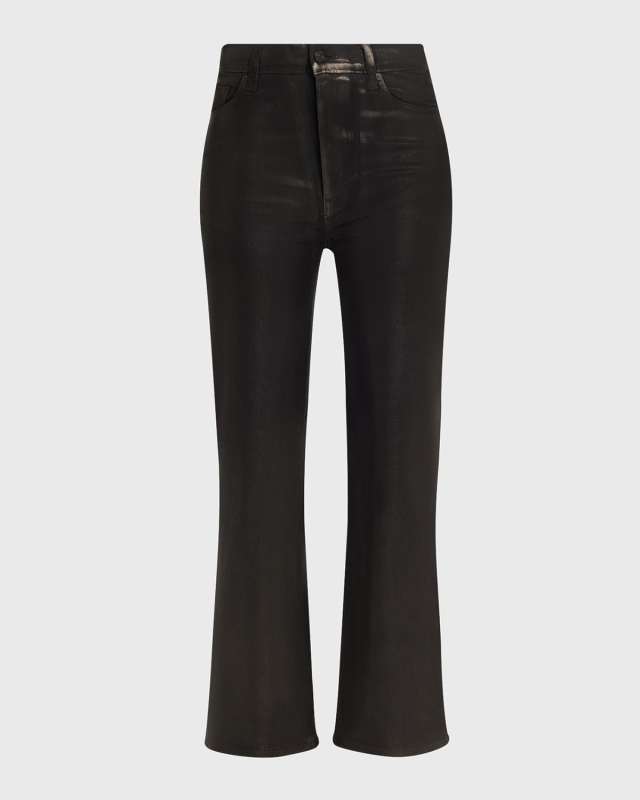 Le Sleek Straight Coated Jeans